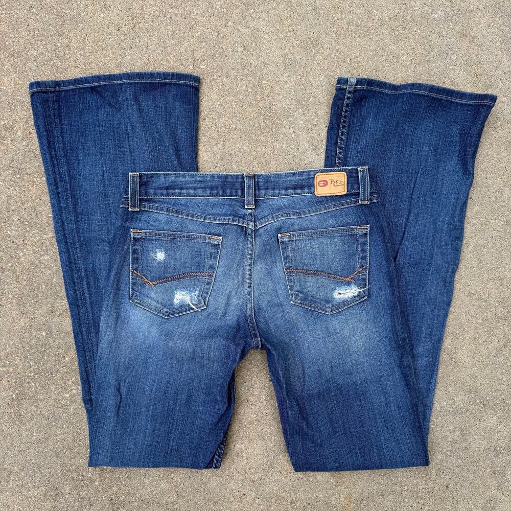 Y2K Buckle BKE Element Stretch Flare Low Rise Jeans 28x33 1/2 28L BKL842L